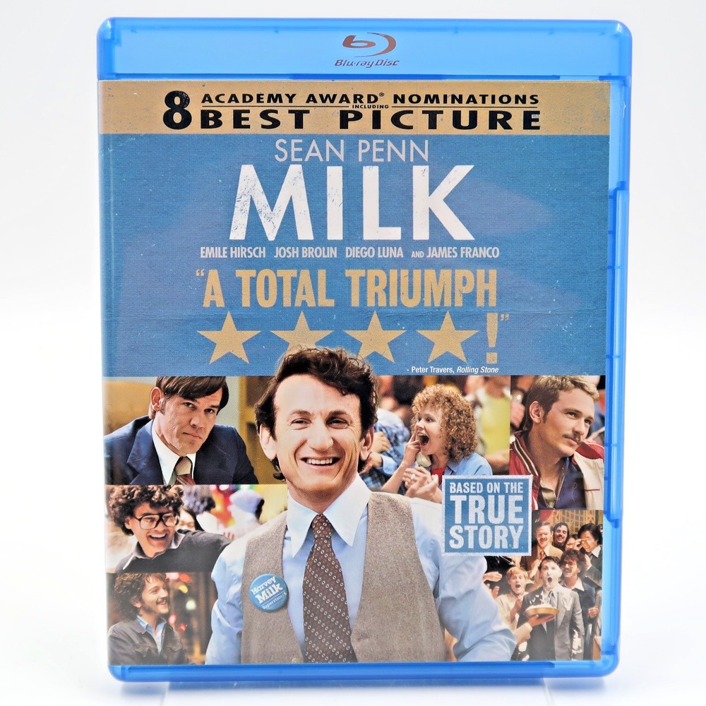 Milk Blu-ray Disc 2009 Sean Penn Gus Van Sant Biopic Movie 0025195049351